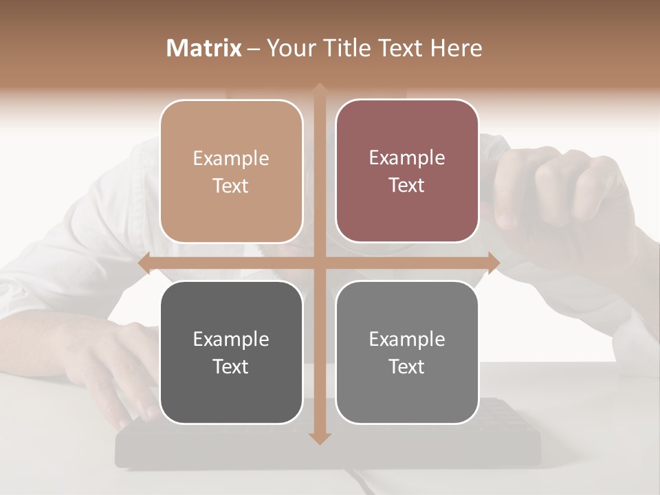 Man Magnification Information PowerPoint Template