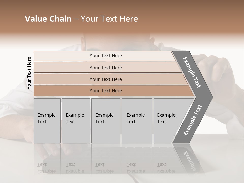Man Magnification Information PowerPoint Template