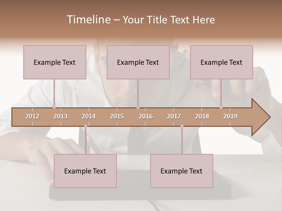 Man Magnification Information PowerPoint Template