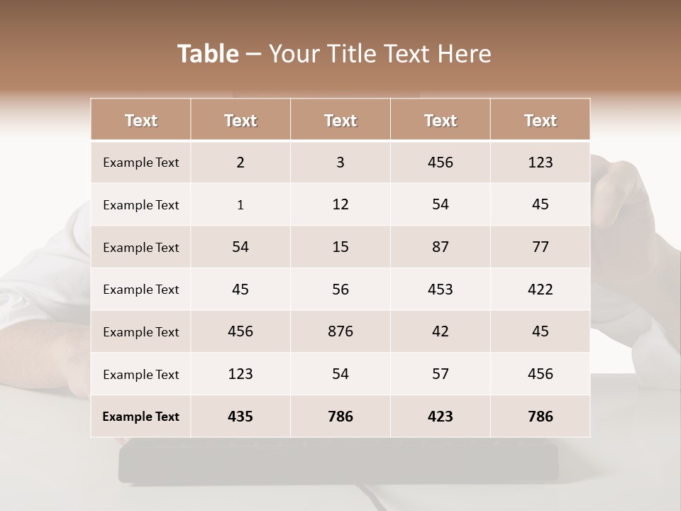 Man Magnification Information PowerPoint Template