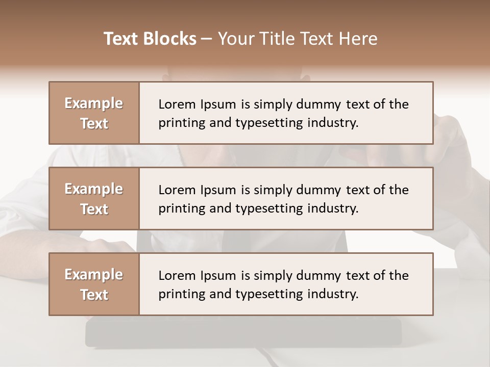 Man Magnification Information PowerPoint Template