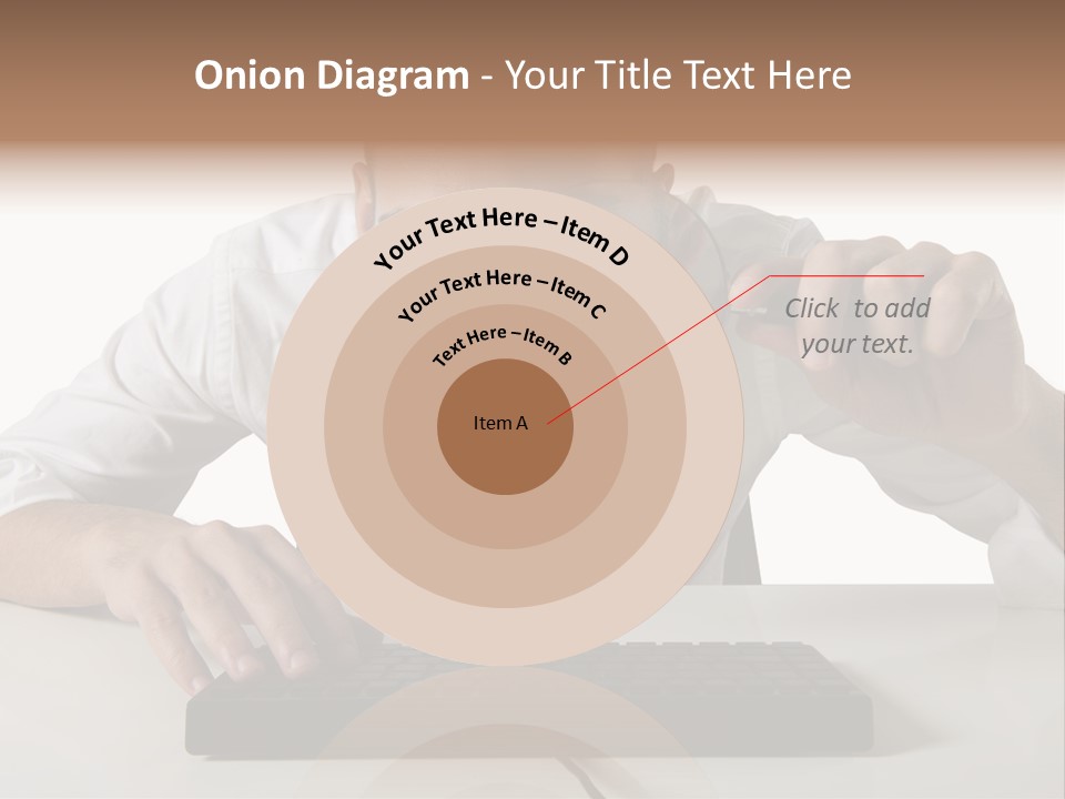 Man Magnification Information PowerPoint Template