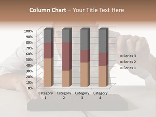 Man Magnification Information PowerPoint Template