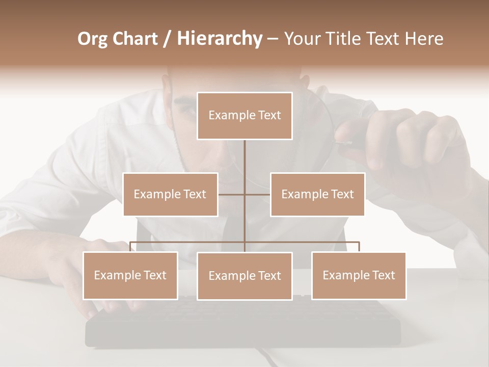 Man Magnification Information PowerPoint Template