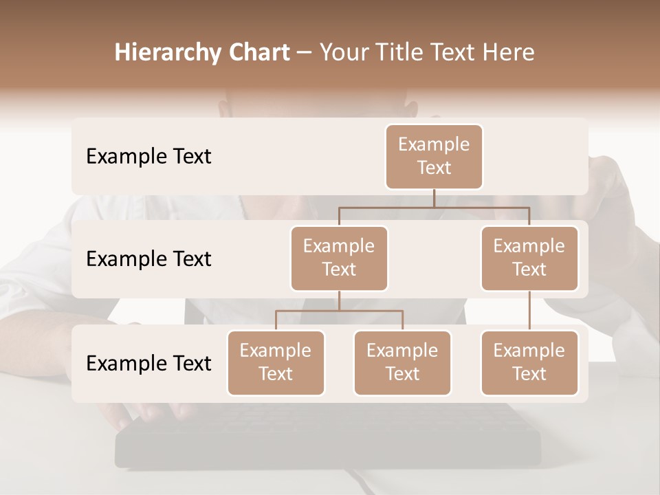 Man Magnification Information PowerPoint Template