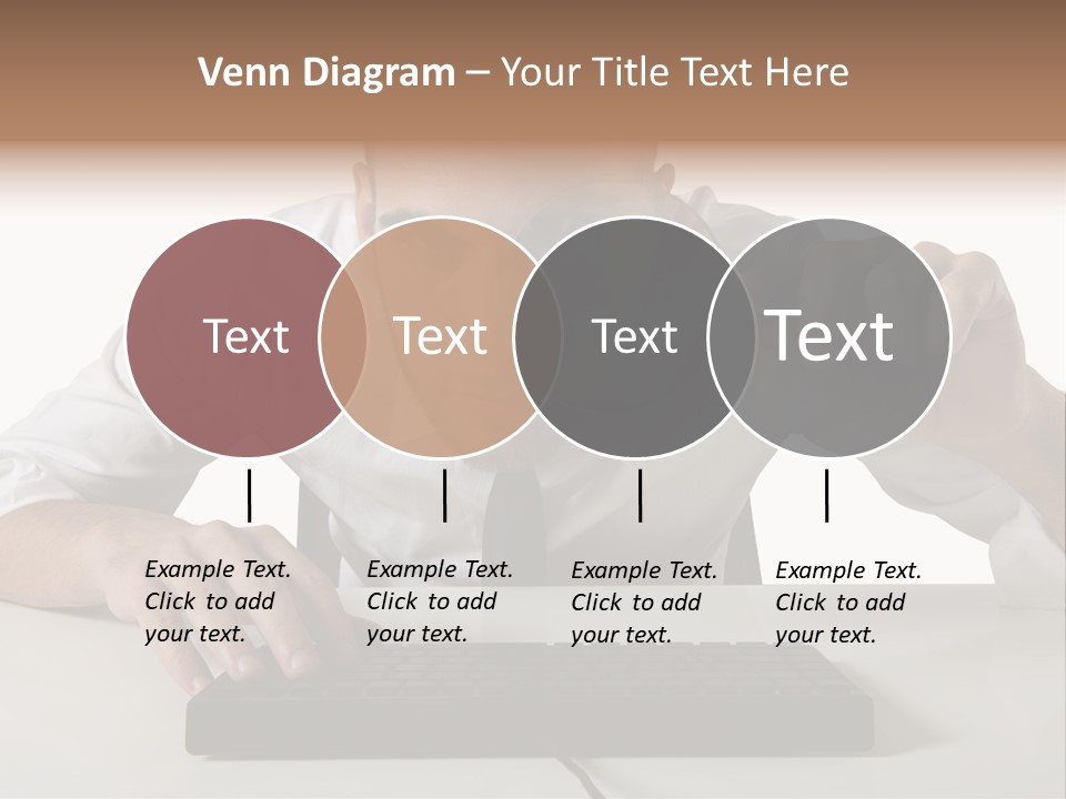 Man Magnification Information PowerPoint Template