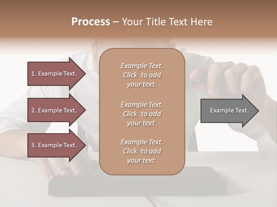 Man Magnification Information PowerPoint Template