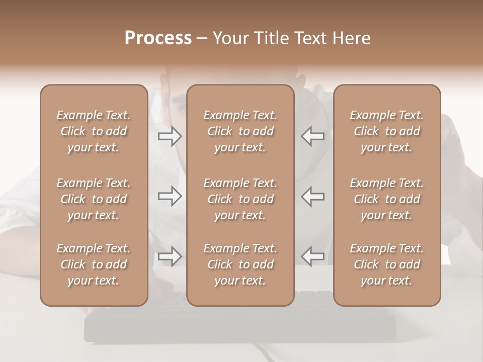 Man Magnification Information PowerPoint Template