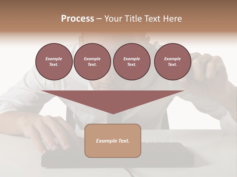 Man Magnification Information PowerPoint Template