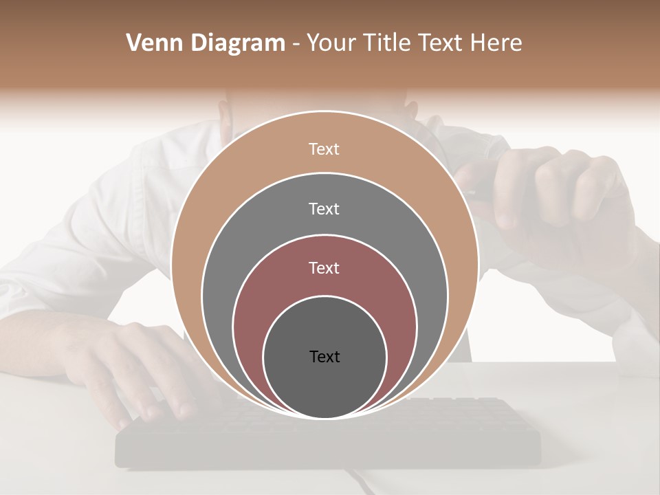 Man Magnification Information PowerPoint Template