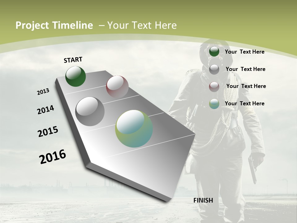 Busy Apocalypse Unpleasant Smell PowerPoint Template