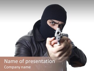 Despair Man  PowerPoint Template