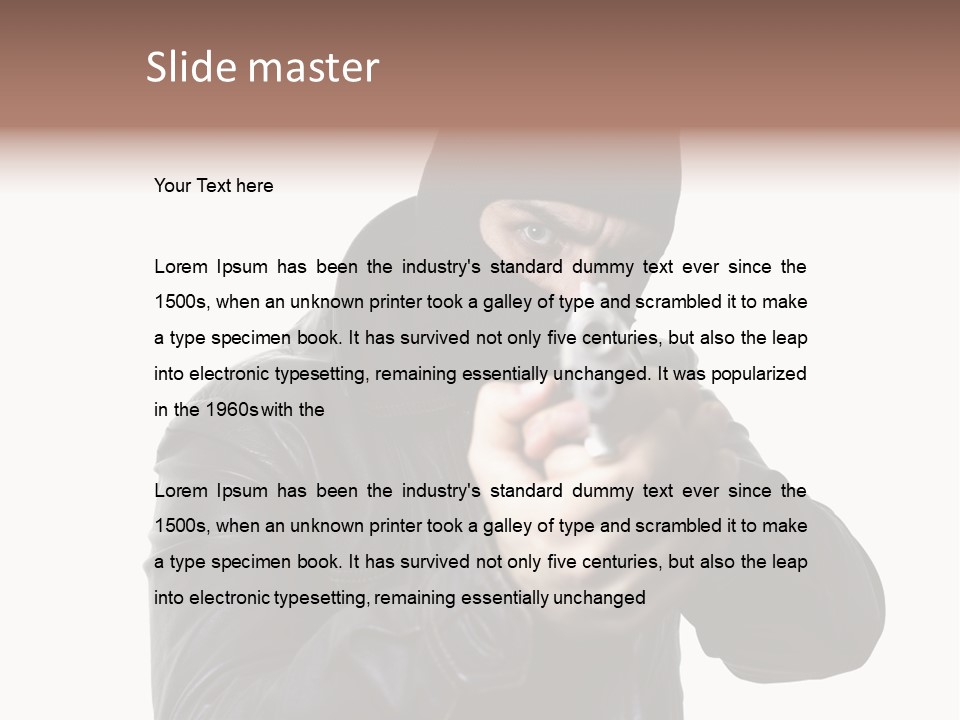 Despair Man  PowerPoint Template