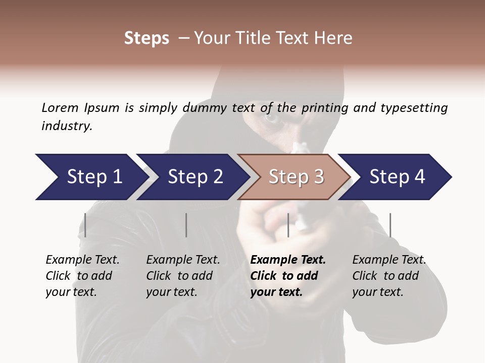 Despair Man  PowerPoint Template