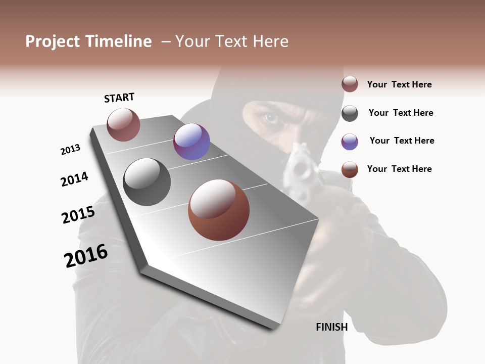 Despair Man  PowerPoint Template