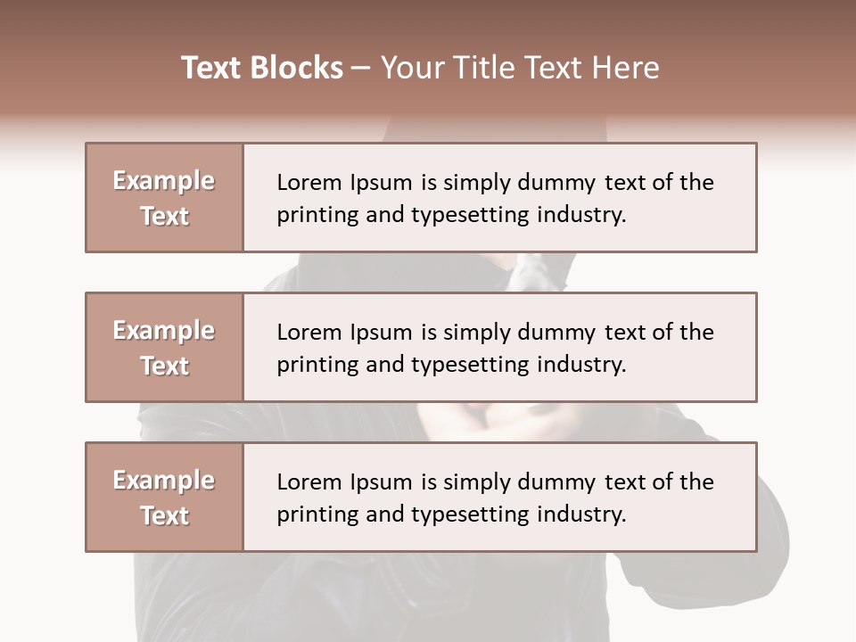 Despair Man  PowerPoint Template