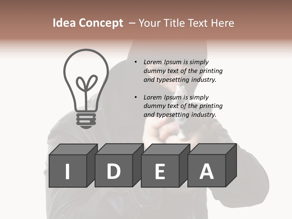 Despair Man  PowerPoint Template