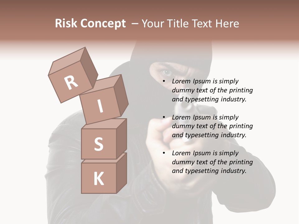 Despair Man  PowerPoint Template