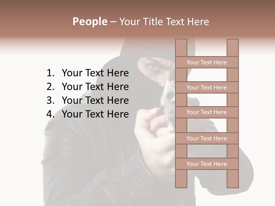 Despair Man  PowerPoint Template