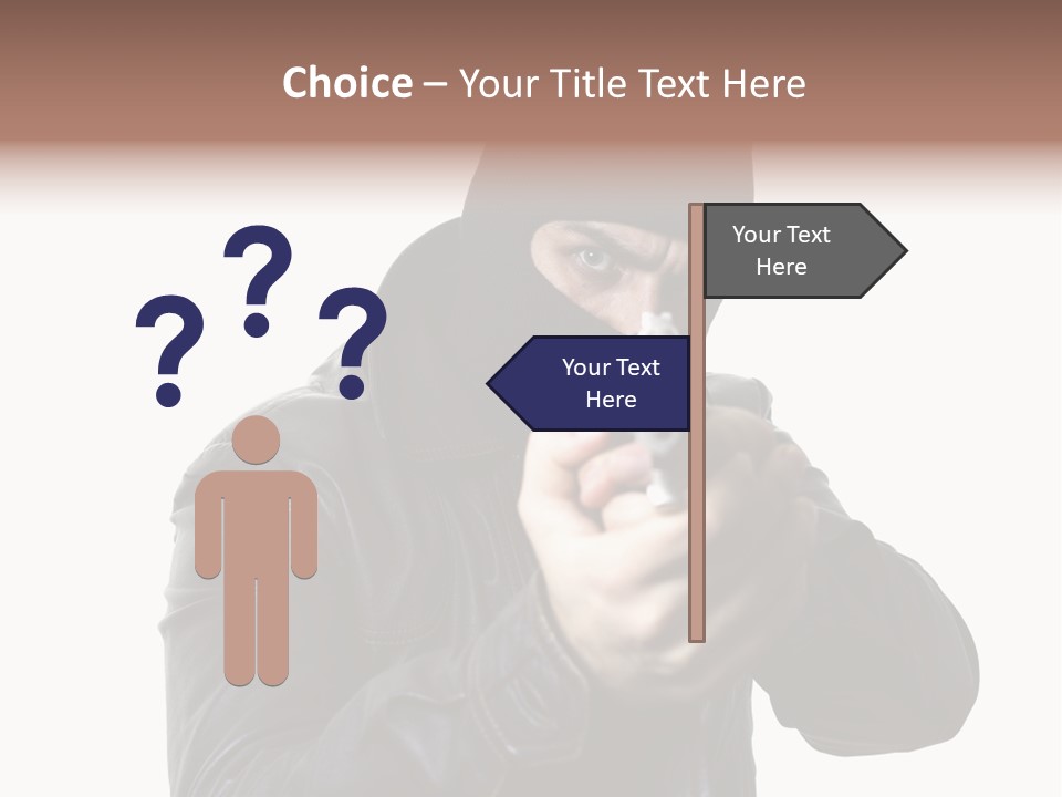Despair Man  PowerPoint Template