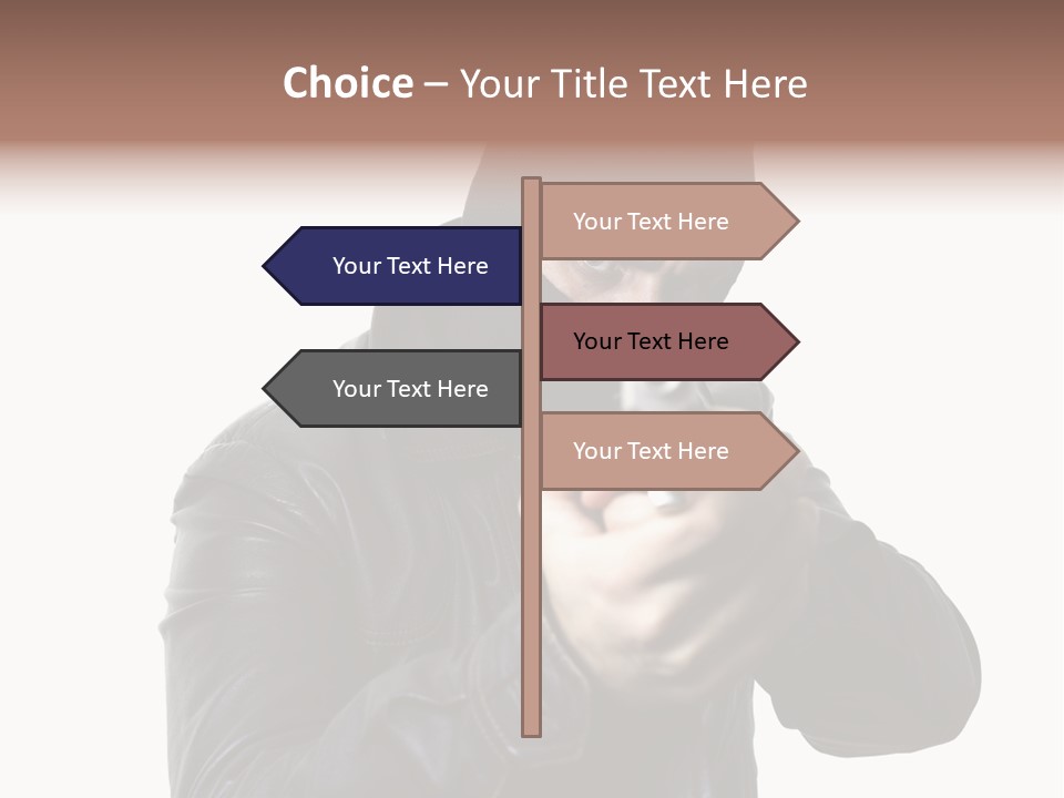 Despair Man  PowerPoint Template
