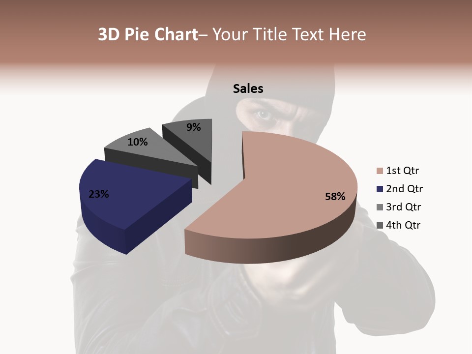 Despair Man  PowerPoint Template