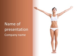 One Yoga Figure PowerPoint Template