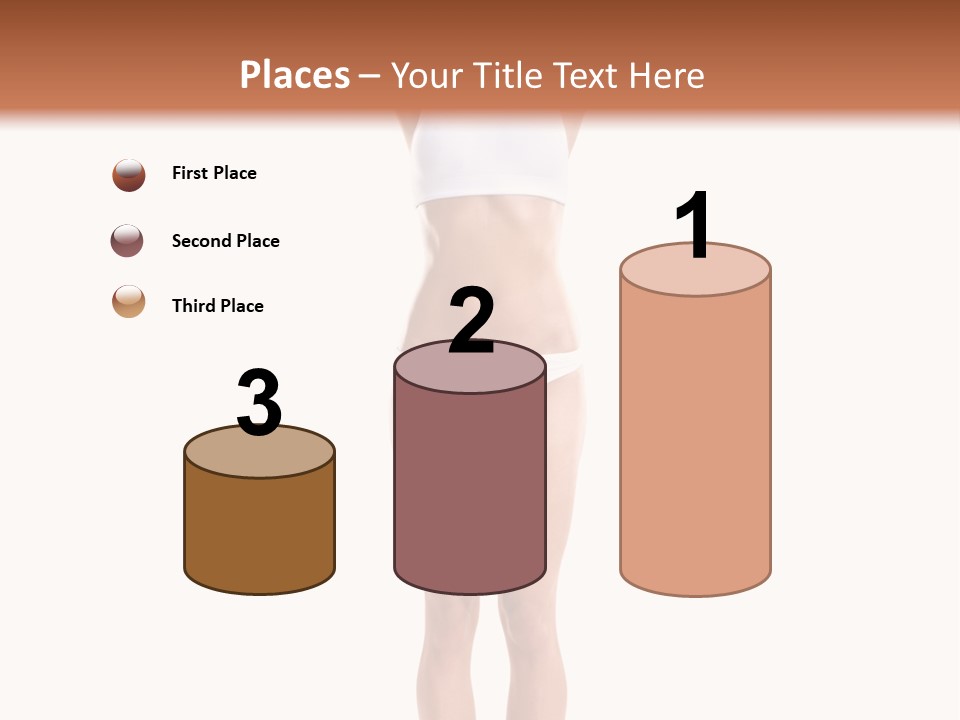 One Yoga Figure PowerPoint Template