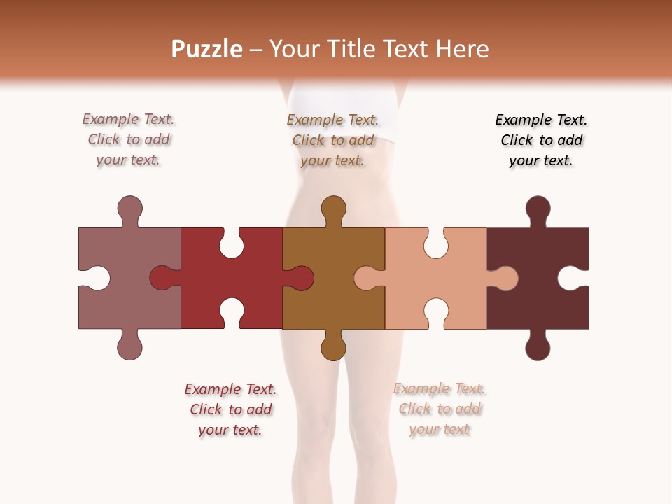 One Yoga Figure PowerPoint Template