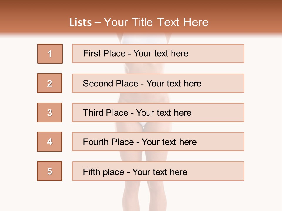 One Yoga Figure PowerPoint Template