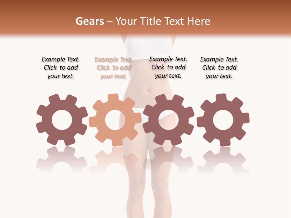 One Yoga Figure PowerPoint Template