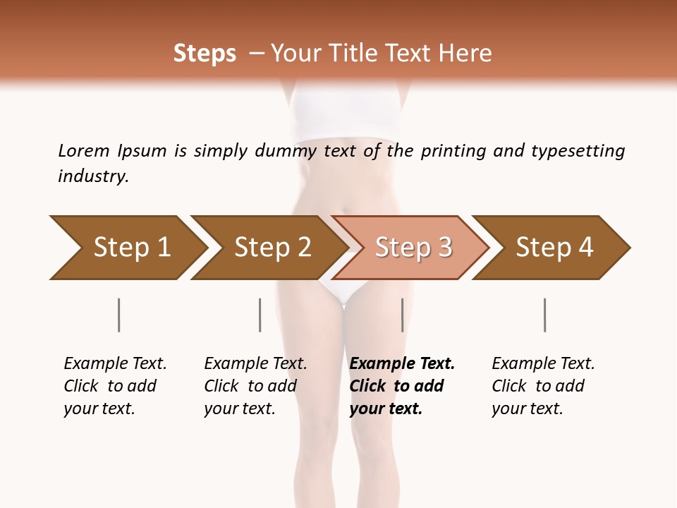 One Yoga Figure PowerPoint Template