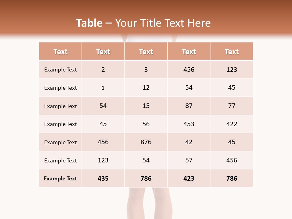 One Yoga Figure PowerPoint Template