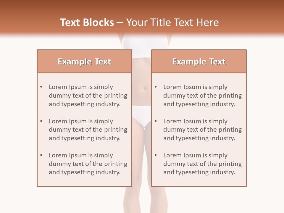 One Yoga Figure PowerPoint Template