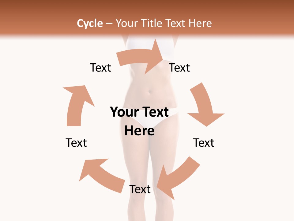 One Yoga Figure PowerPoint Template