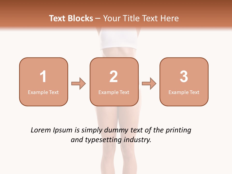 One Yoga Figure PowerPoint Template