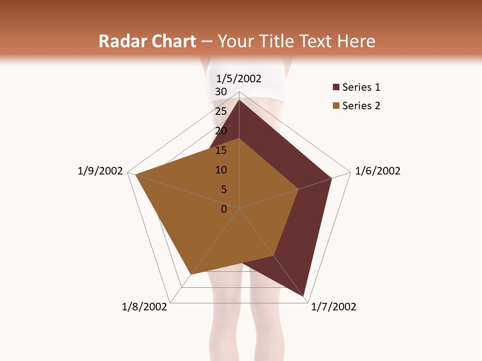 One Yoga Figure PowerPoint Template