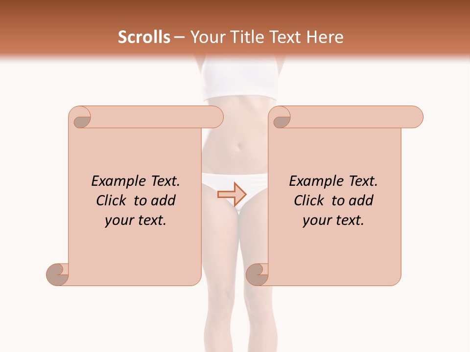 One Yoga Figure PowerPoint Template