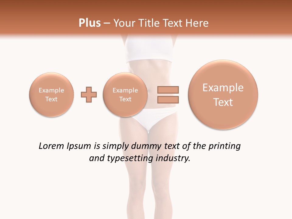 One Yoga Figure PowerPoint Template