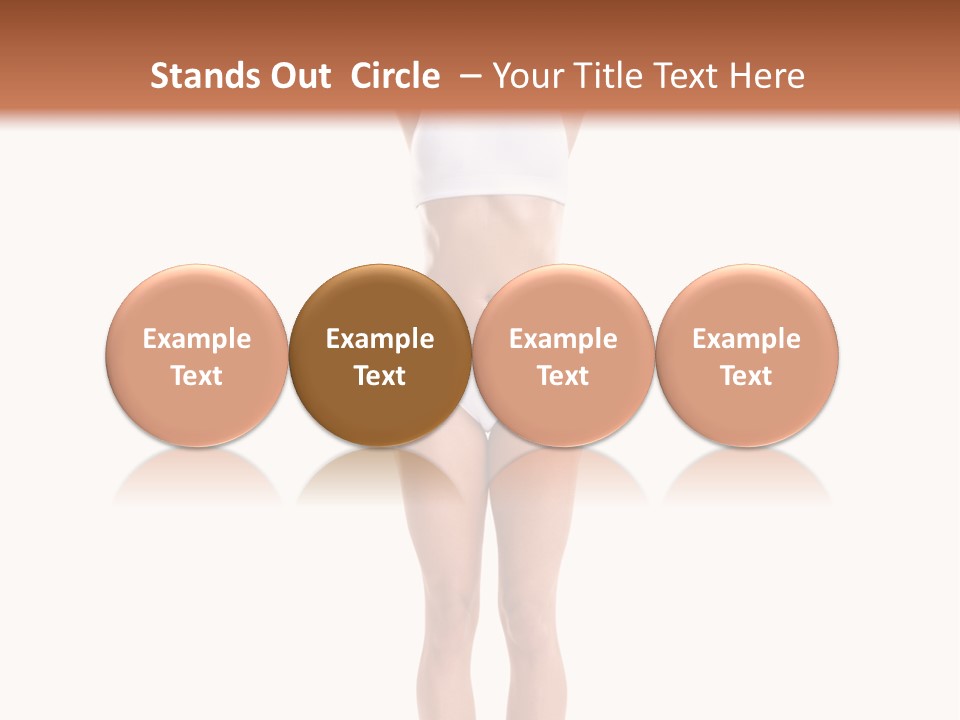 One Yoga Figure PowerPoint Template