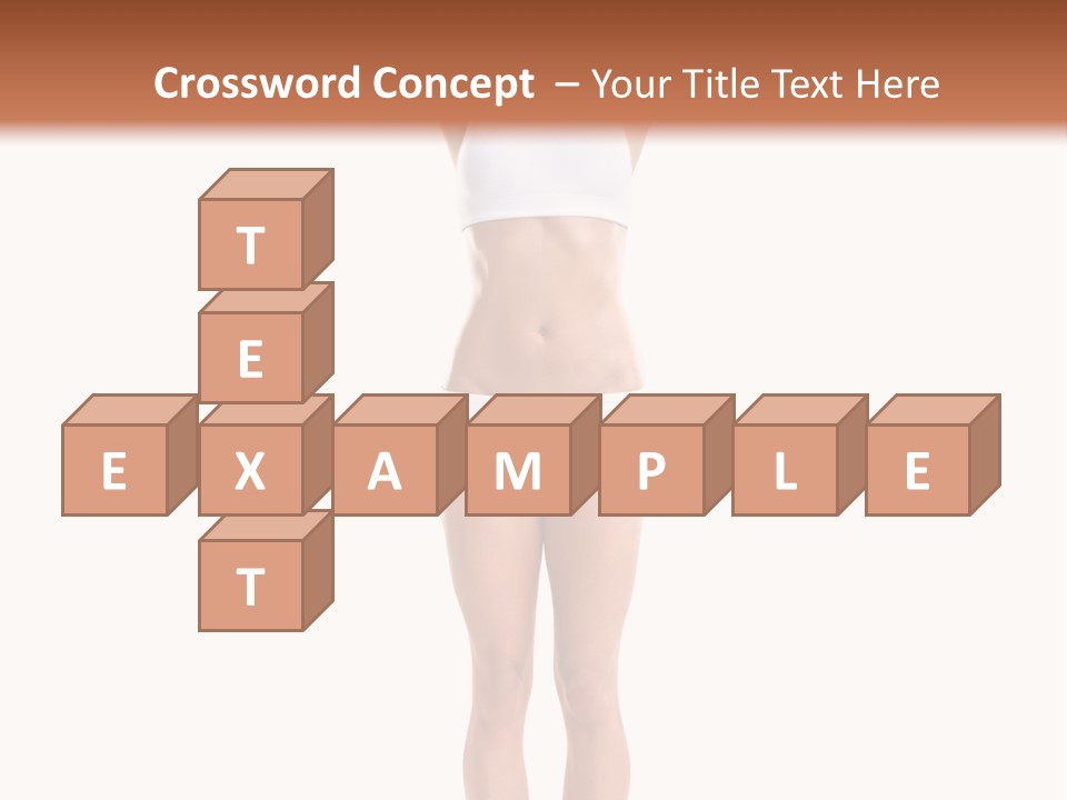 One Yoga Figure PowerPoint Template