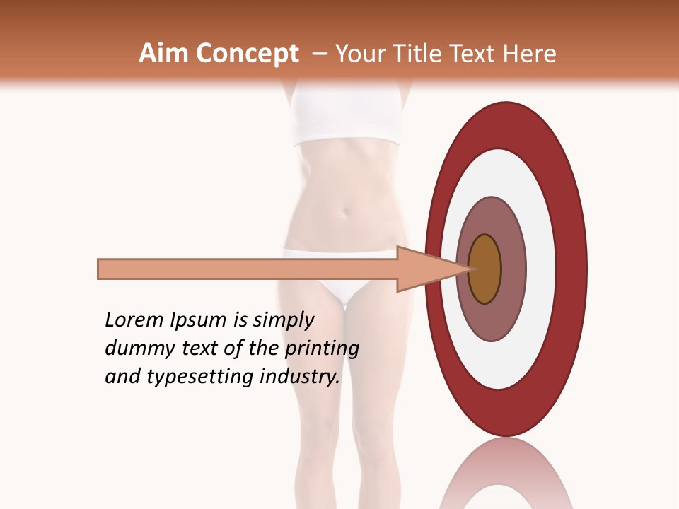 One Yoga Figure PowerPoint Template