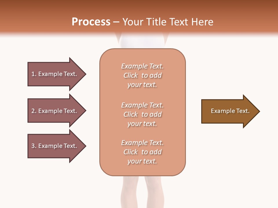 One Yoga Figure PowerPoint Template