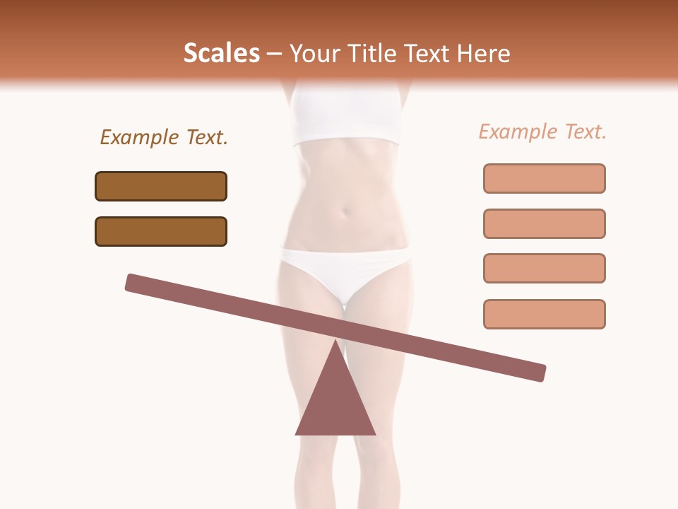 One Yoga Figure PowerPoint Template