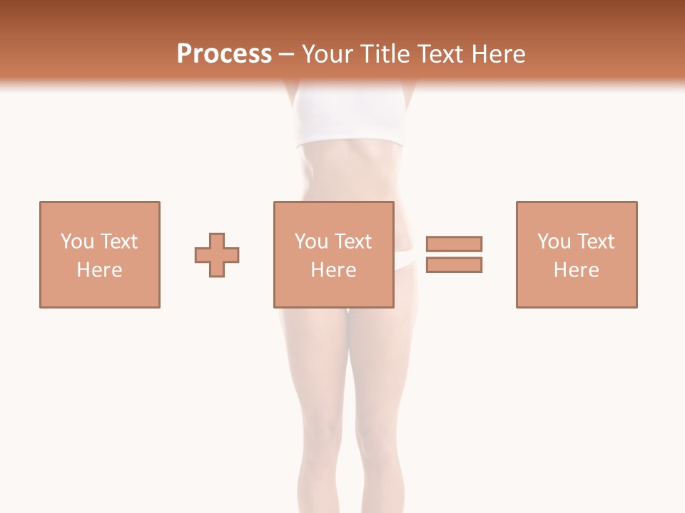 One Yoga Figure PowerPoint Template