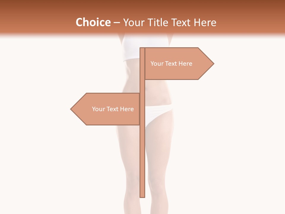 One Yoga Figure PowerPoint Template