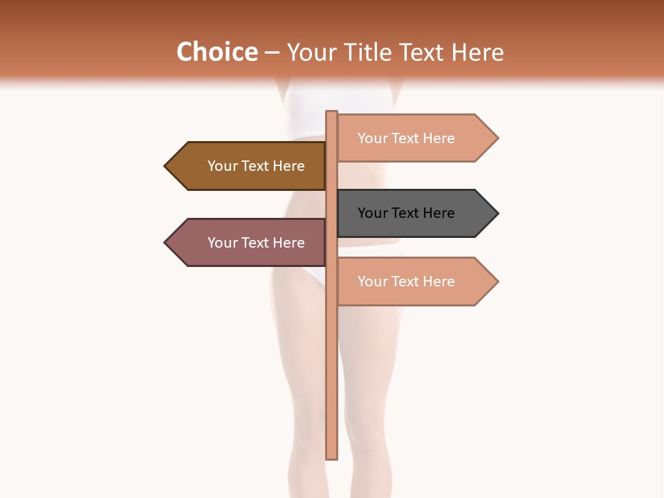 One Yoga Figure PowerPoint Template