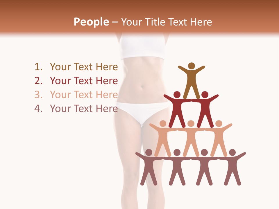 One Yoga Figure PowerPoint Template