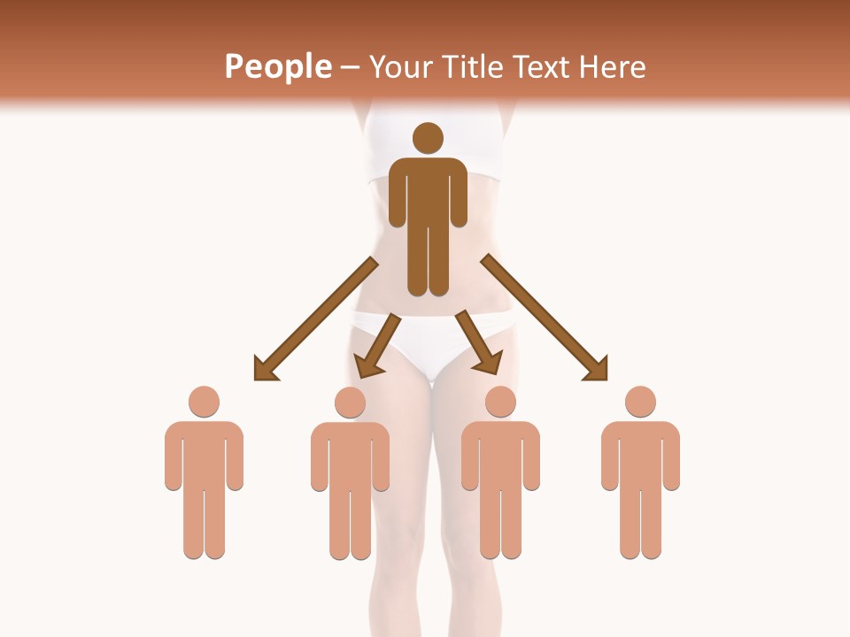 One Yoga Figure PowerPoint Template