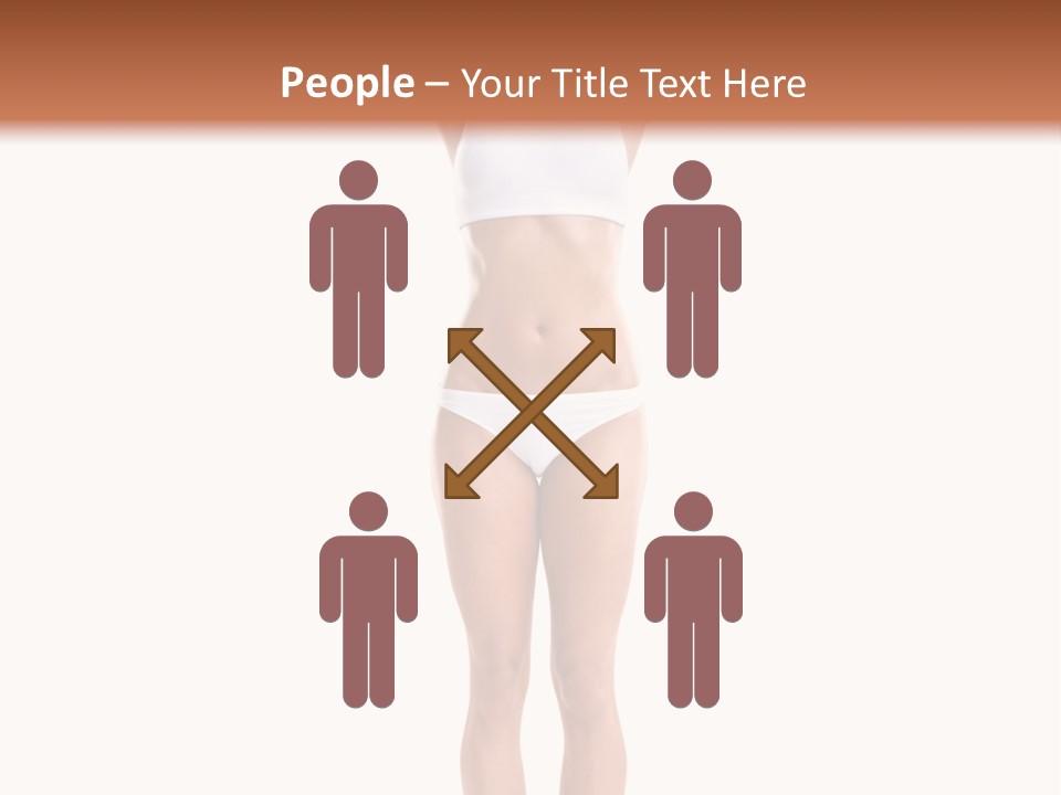 One Yoga Figure PowerPoint Template